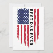 Beste papa ooit Amerikaanse vlag Kaart (Voorkant)