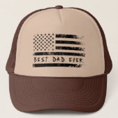 Beste papa ooit Amerikaanse vlag vaderdag cadeau Trucker Pet (Voorkant)