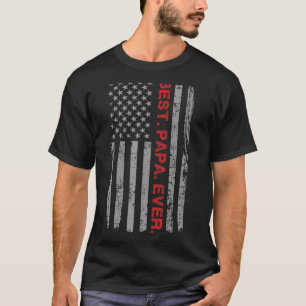 Beste Papa ooit  Amerikaanse vlag voor papa Papa T-shirt