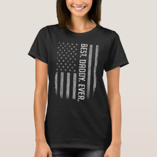 Beste papa ooit Amerikaanse vlag voor vaderdag T-shirt