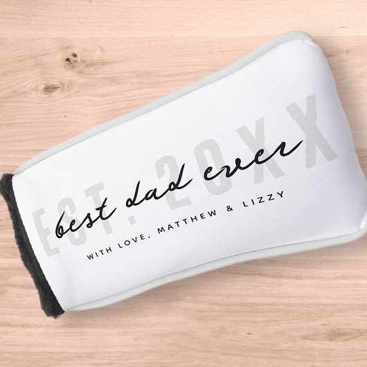 Beste papa ooit atletisch modern preppy Vaderdag Golfheadcover
