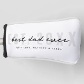 Beste papa ooit atletisch modern preppy Vaderdag Golfheadcover (Voorkant)