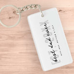 Beste papa ooit atletisch modern preppy Vaderdag Sleutelhanger<br><div class="desc">Dit eenvoudige en moderne ontwerp is samengesteld uit san serif en speelse scripttypografie.</div>