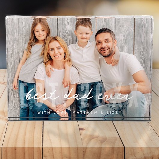 Beste papa ooit atletische moderne foto Vaderdag