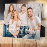 Beste papa ooit atletische moderne foto Vaderdag Fotoplaat<br><div class="desc">Dit eenvoudige en moderne ontwerp is samengesteld uit san serif en speelse scripttypografie.</div>