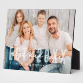 Beste papa ooit atletische moderne foto Vaderdag Fotoplaat (Zijkant)