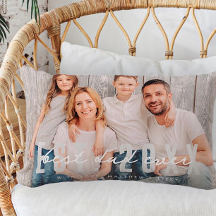 Beste papa ooit atletische moderne foto Vaderdag Kussen