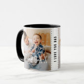 Beste papa ooit atletische moderne foto Vaderdag Mok (Voorkant links)