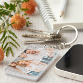 Beste papa ooit atletische moderne foto Vaderdag Sleutelhanger (Voorkant Rechts)