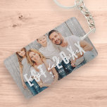 Beste papa ooit atletische moderne foto Vaderdag Sleutelhanger<br><div class="desc">Dit eenvoudige en moderne ontwerp is samengesteld uit san serif en speelse scripttypografie.</div>