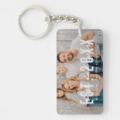 Beste papa ooit atletische moderne foto Vaderdag Sleutelhanger (Voorkant)