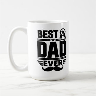 Beste Papa Ooit Award Lint Snorhaar Cadeau Koffiemok