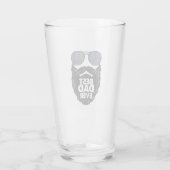 Beste papa ooit baard bebaarde papa zonnebril zwar glas (Achterkant)