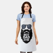 Beste papa ooit baard bebaarde papa zonnebril zwar schort (Gedragen)