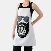 Beste papa ooit baard bebaarde papa zonnebril zwar schort (Insitu)