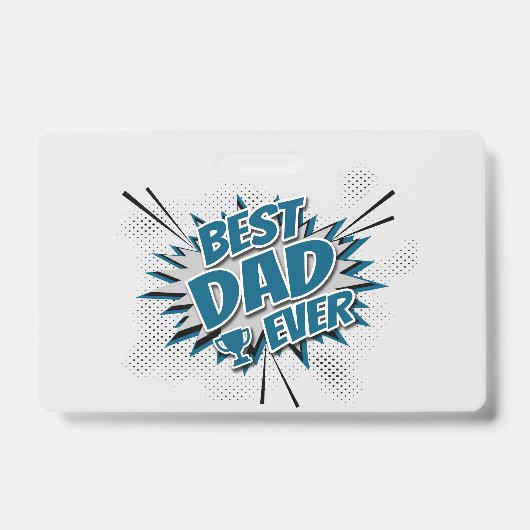 Beste Papa Ooit Badge (Voorzijde)