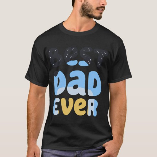 Beste papa ooit Bandit T-shirt (Voorkant)