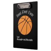 Beste papa ooit basketbal versleten tekst klembord (Links)