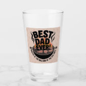 Beste papa ooit BBQ-ontwerp - King of the Grill Glas (Voorkant)