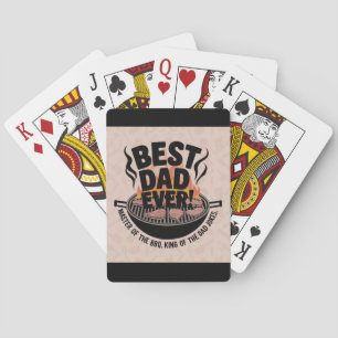 Beste papa ooit BBQ-ontwerp - King of the Grill Pokerkaarten