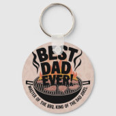 Beste papa ooit BBQ-ontwerp - King of the Grill Sleutelhanger (Voorkant)