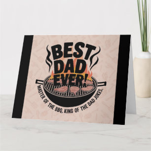Beste Papa Ooit BBQ-ontwerp – Koning van de Grill  Kaart