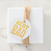 Beste papa ooit bedankjes labels (Met doos)