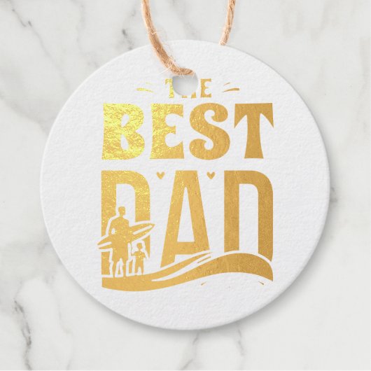 Beste papa ooit bedankjes labels (Voorkant)