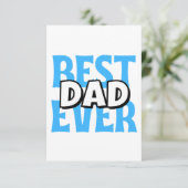Beste papa ooit bedankkaart (Staand voorkant)