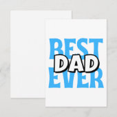 Beste papa ooit bedankkaart (Voorkant / Achterkant)