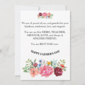 Beste Papa Ooit Bedankkaart (Achterkant)