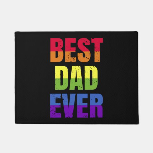 Beste papa ooit - Beste Papa Pride LGBT Deurmat (Voorkant)