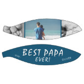 Beste Papa Ooit Blauw 3 Foto Collage Basketbal (Panelen)