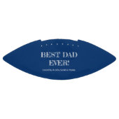 Beste papa ooit blauw gepersonaliseerd american football (Paneel)