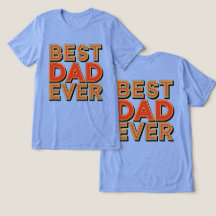 Beste papa ooit Blauw Tri-Blend T-shirt