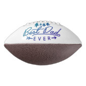 Beste papa ooit blauw typografie met bomen american football (Gedraaid 90)