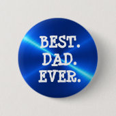 Beste papa ooit blauwe Button (Voorkant)