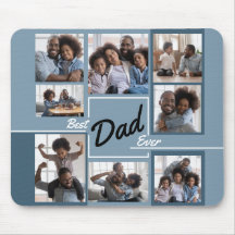 Beste papa ooit Blauwe fotocollage Vaderdag