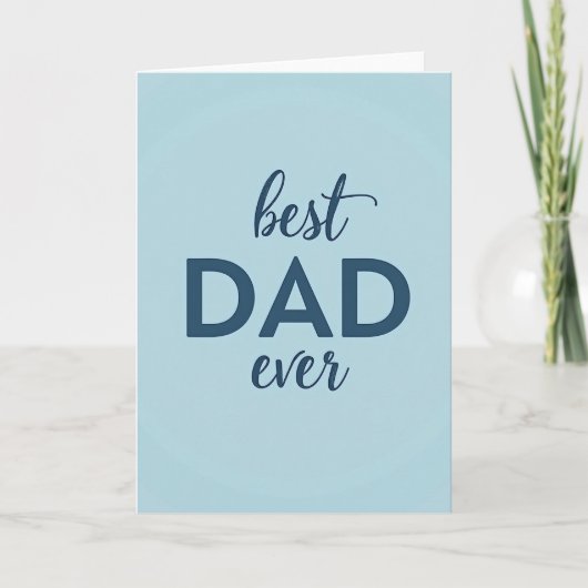 Beste Papa Ooit Blauwe Kaart (Voorkant)