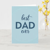 Beste Papa Ooit Blauwe Kaart (Gele Bloem)