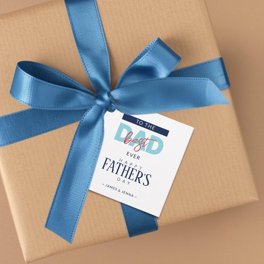 Beste Papa Ooit Blauwe Vaderdag Bedankjes Labels