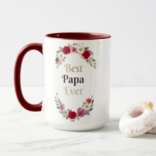 Beste Papa Ooit Bloemstuk Koffiemok - Schattige Va Mok