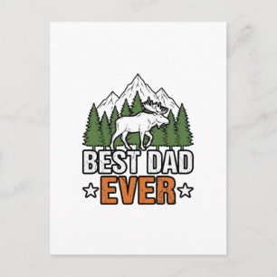 Beste Papa Ooit Bosdier Vintage Papa T-shirt De Briefkaart