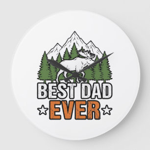 Beste Papa Ooit Bosdier Vintage Papa T-shirt De Grote Klok