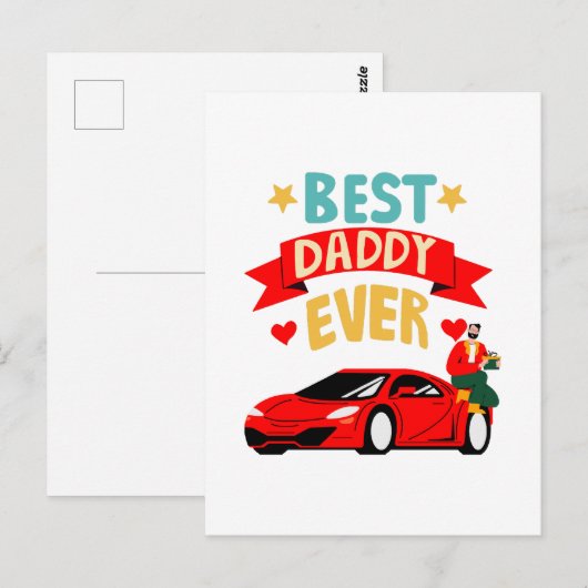 Beste Papa Ooit Briefkaart (Voorkant / Achterkant)