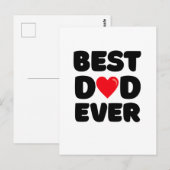 Beste papa ooit briefkaart (Voorkant / Achterkant)