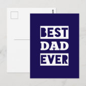 Beste papa ooit briefkaart (Voorkant / Achterkant)