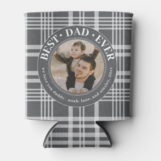 Beste papa ooit Buffalo speelde aangepaste foto va Blikjeskoeler (Voorkant)