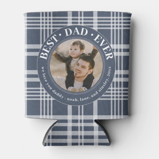 Beste papa ooit Buffalo speelde aangepaste foto va Blikjeskoeler (Voorkant)