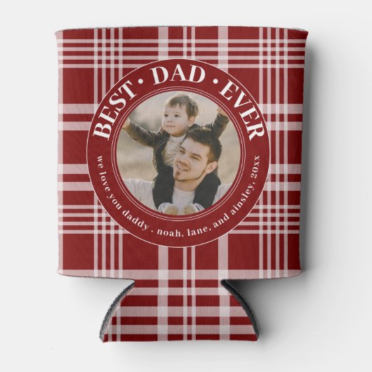 Beste papa ooit Buffalo speelde aangepaste foto va Blikjeskoeler (Voorkant)